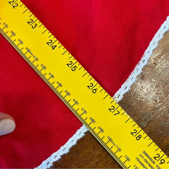 Strasburg red corduroy dress floral mushroom lady bug dress size 4 - Picture 5 of 6